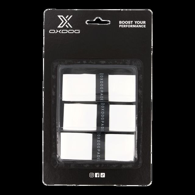 Oxdog OPTI Overgrip 3 Pack White – אוברגריפים לפאדל