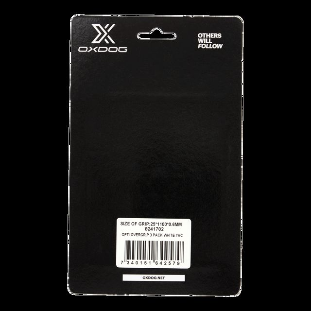 Oxdog OPTI Overgrip 3 Pack White – אוברגריפים לפאדל